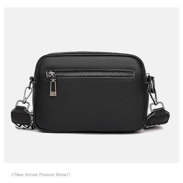 Crossbody väska Liten axelväska i läder dam med dragkedja khaki khaki