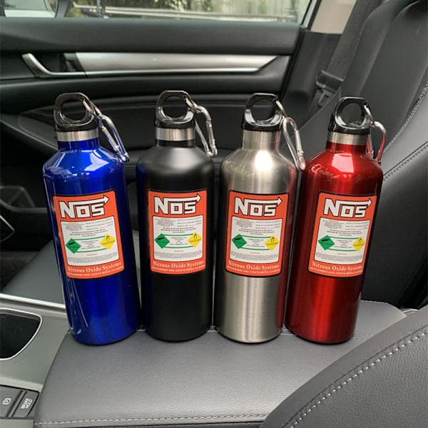 Bil isoleringskop NOS nitrogen cylinder vakuum rustfrit stål Blå 500ml Blue
