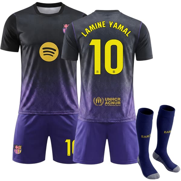 2026-2027 Barcelona Bortafotbollströja Kit Nr. 10 Yamal 26 26 LaLiga