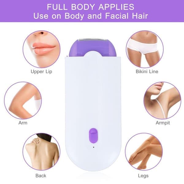 Laser Epilator, Smertefri Hårfjerning, Bikini Trimmer, USB Barbermaskine KLB