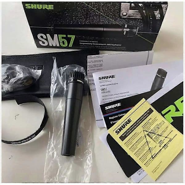 Shure SM57 SM57-LC Kardioid Dynamisk Kablet Instrumentmikrofon Sort UK