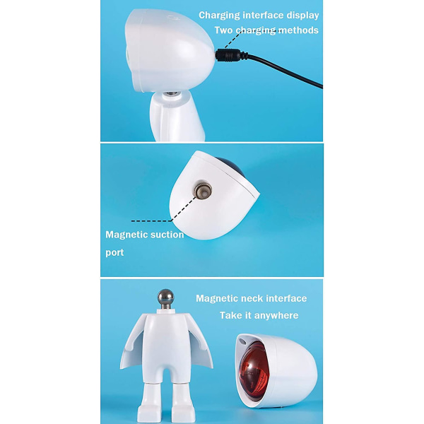 Solnedgangsprojeksjon Led-lys Robot Figurlampe Projektor Regnbueatmosfærelampe Moderne Led Gulvlys Nattlys For Stue Kreativ personlighet