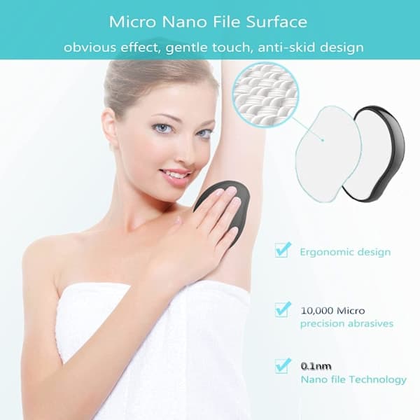 Nano Krystal Epilator Smertefri Hårfjerner Sort
