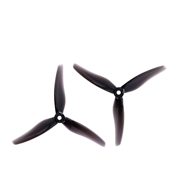 2 Par / 10 Par Gemfan Hurricane 51433 5.1x4.3 5143 5.1 Tum 3-Bladig Freestyle Propeller M5 Hål Transparent Black 10 pairs
