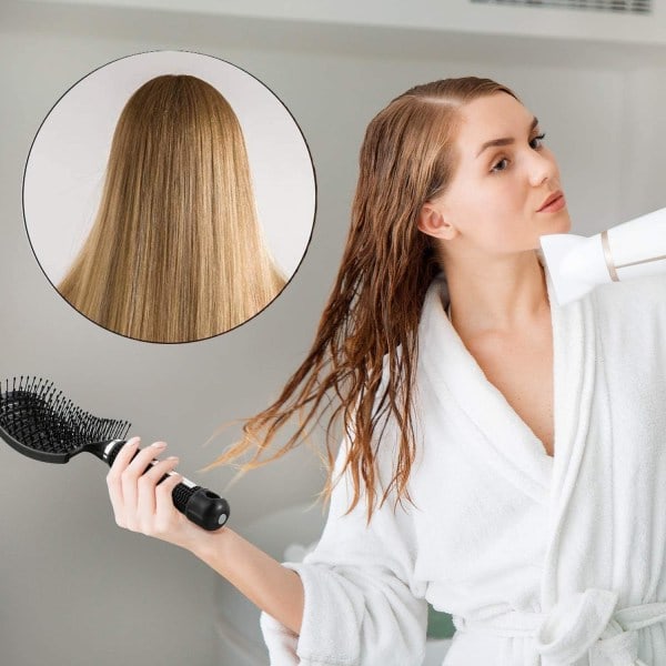 Hårborste Hårbotten Massage Kam Hårstyling Borste Anti-Trassel Borste Massage Kam Styling Verktyg för Flickor Tjockt, Vågigt, Lockigt eller Tunnande Hår