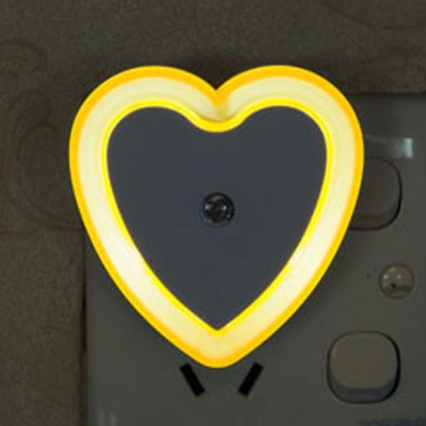 Hjärtformad smart ljusstyrd induktionsnattlampa Hemgåvor style2