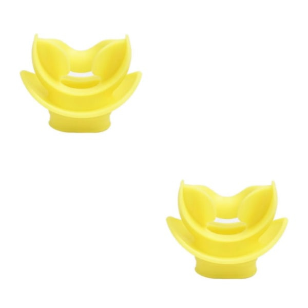 1/2/3/5 sukellusregulaattori ja snorkkeli suukappale keltainen 5.1x5cm 2 sarjaa Yellow 5.1x5cm 2Set