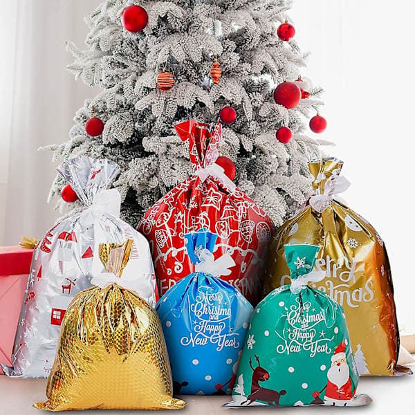 Julklappspåsar Julklappspåsar 30 st Folie Julpåsar Olika storlekar
