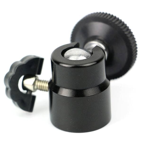 2 stk Mini 1/4\" 360 Roterbart Kulehode med Skrue Stativ DSLR Kulehode Svart 2 stk 2pcs
