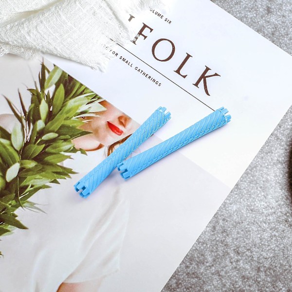 100 st/set 10 Storlekar Hårförlängningsstavar Kit Kalla Permanent Bar Plastlockar Rullar Set Vågig Fluffig C-yuyu