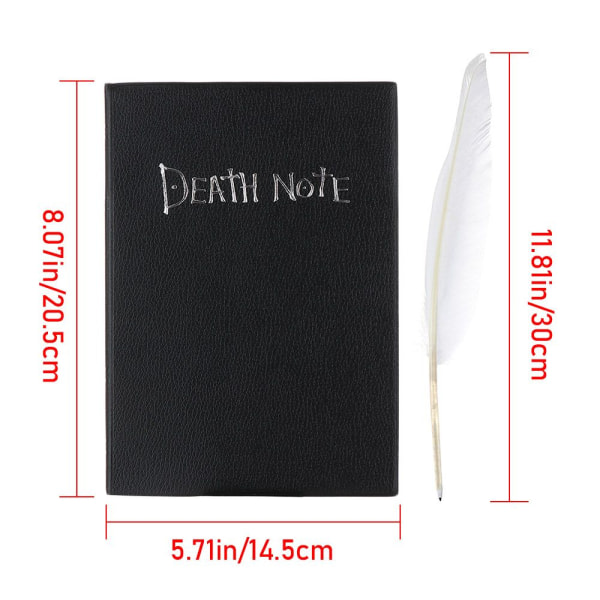 Anime Death Notebook Sæt 4 Set 4