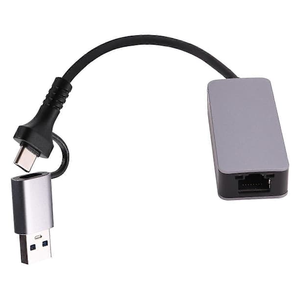 2.5 Gigabit Ethernet-adapter Type-C USB 3.0 til RJ45 LAN 2500Mbps højhastigheds 2.5G netværkskort til NA