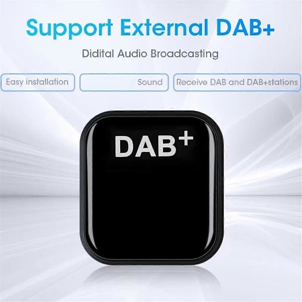 DAB+ Antenne for Android Bilradio med USB-adapter GPS Stereo DAB-mottaker Spiller for Europa Univer