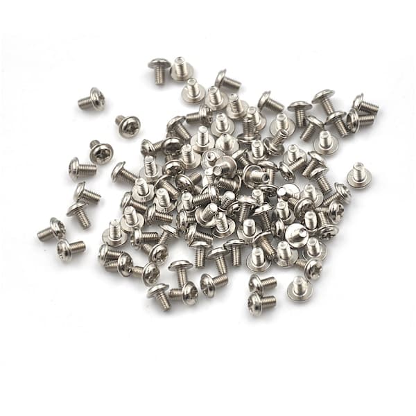 100 stk. Datamaskin PC-kabinett Harddisk Presisjon PSU 6/32\" Hex Skrue Sølv 100 stk. 100Pcs