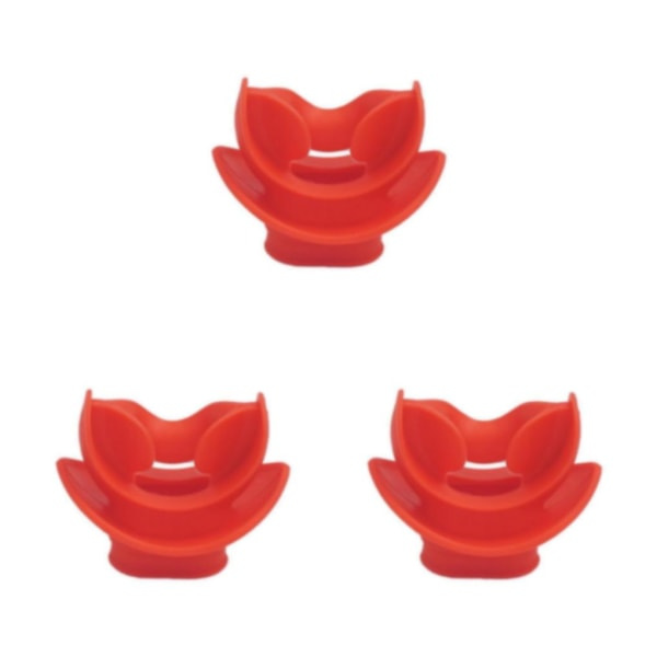 1/2/3/5 sukellusregulaattori ja snorkkeli suukappale punainen 5.1x5cm 3 sarjaa Red 5.1x5cm 3Set