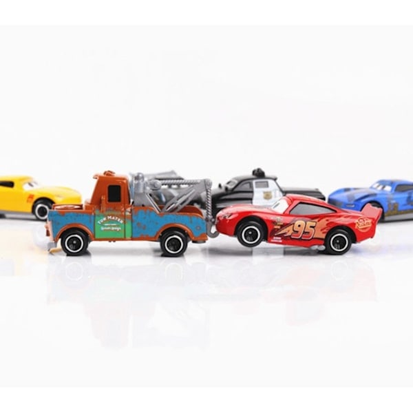 6-pak Lightning McQueen Jackson Storm K Onkel Lastbil Støbt
