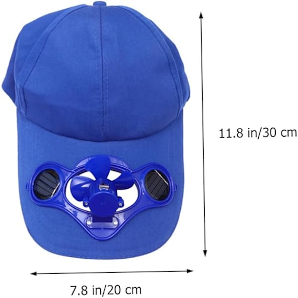 Børne kasket sommerartikler solblok hat sol opbevaring hat sommerhat sol opbevaring kasket energilagring hat ventilator hat Blue