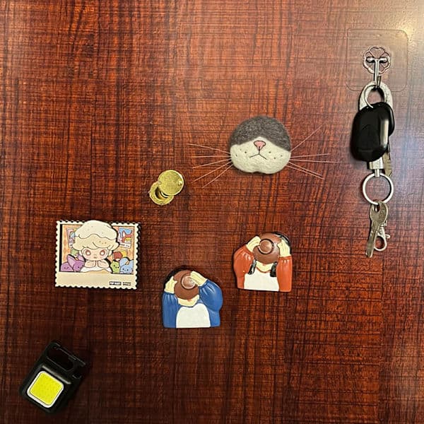 Kattmorrhår Förvaringsfilt Kylskåpsmagneter Kattmorrhår Kollektion A1 A1