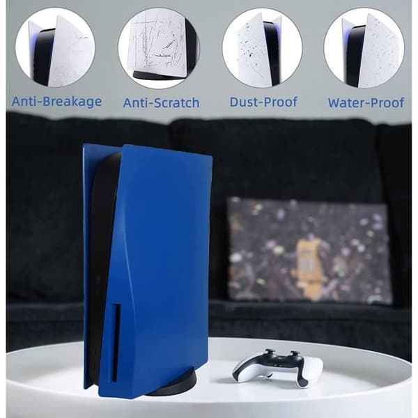 PS5-frontpanel för Playstation 5-konsol, PS5-ersättningspanel för Sony PS5 Disc