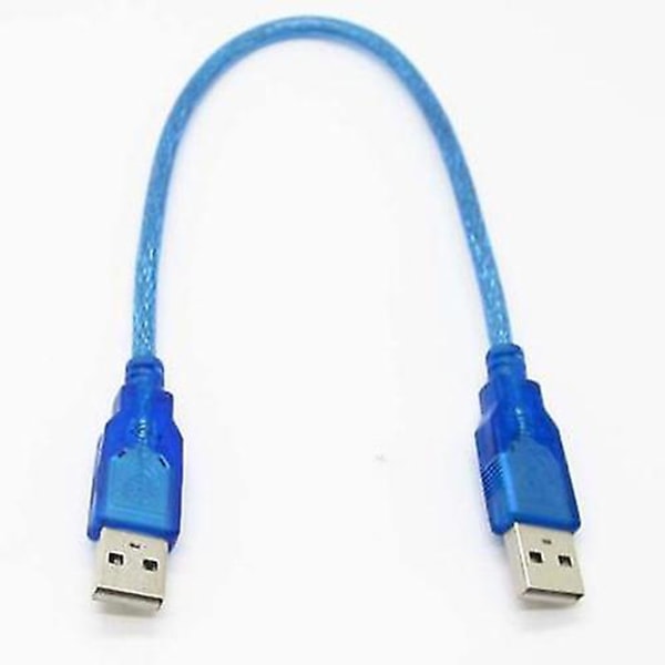 30 cm USB 2.0 Type A hann til USB hannledning Adapter Dataforlengelseskabel