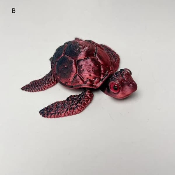 3D-printede Skildpaddefigurer Bevægelige s Kreativ Samling Skrivebord E E