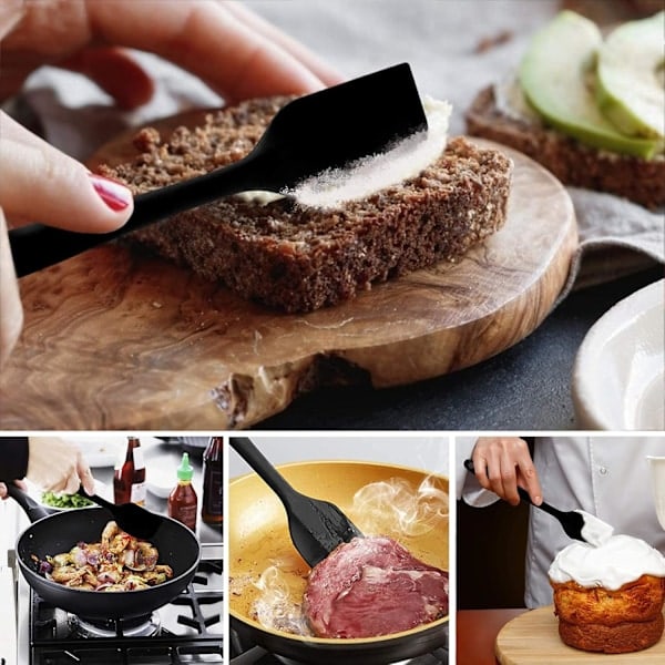 Slickepott i silikon, värmebeständig, non-stick bakverktyg köksredskap, för matlagning, bakning och blandning