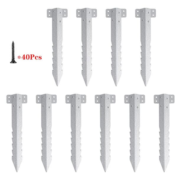 10-pack Kraftiga Fästelement Trä Galvaniserat Stål Metall Cor A