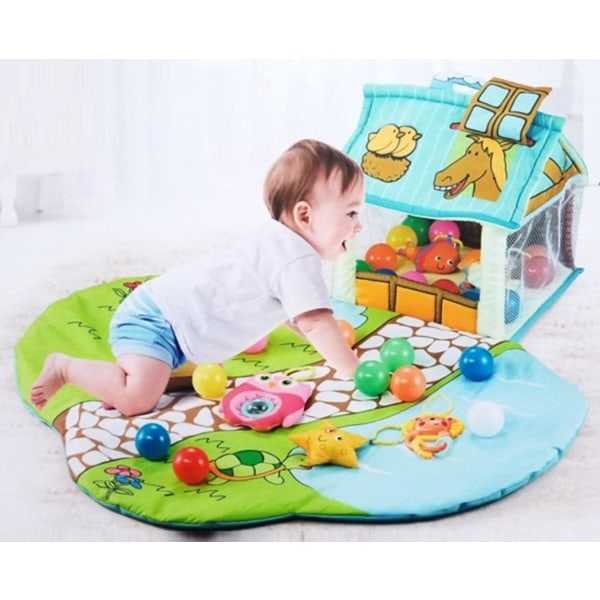 Ladida Babygym Happy Space Lekgym Blå one size