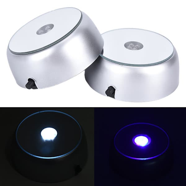 Sæt med 4 LED runde lysbaser Multicolor