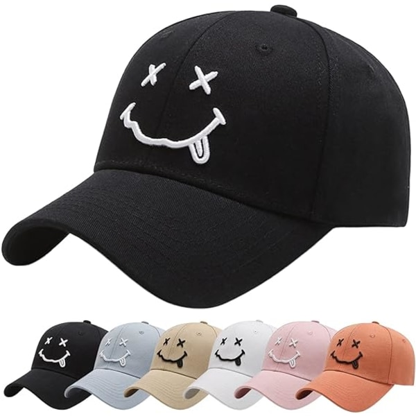 Baseball Cap til mænd - Quirky Bizarre broderi hatte unisex, Hip Hop Trucker Caps justerbar åndbar sommer solhat