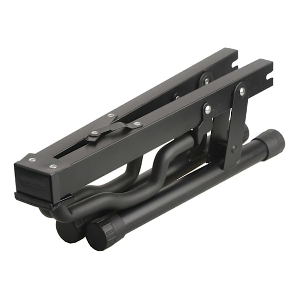 Sort jern guitarstativ - Unikt foldbart design, stabilt A-ramme stativ til basudstilling - Perfekt
