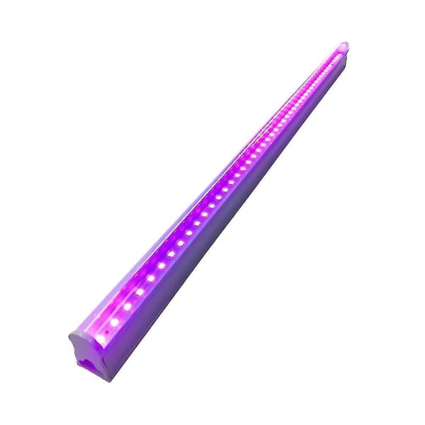 T5led Ultraviolet Tube Light 395nm Uv Led Tube Lampe Blacklight Lampe Med Eu-stik Til Ktv Bar Party (0,3m/6w)
