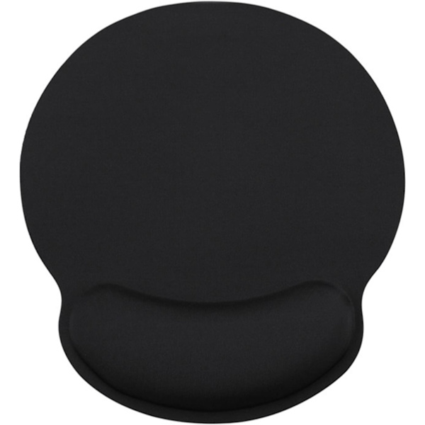 Musmatta Svart Anti-Slip Komfort Musmatta Matta med Gel Skumstöd, Musmatta med Minnesskumstöd -Halkskyddad Gummibas, Handledsstöd för PC Laptop