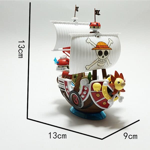 One piece THOUSAND SUNS Piratskibsmodel legetøj samlet kollektion 1 one size