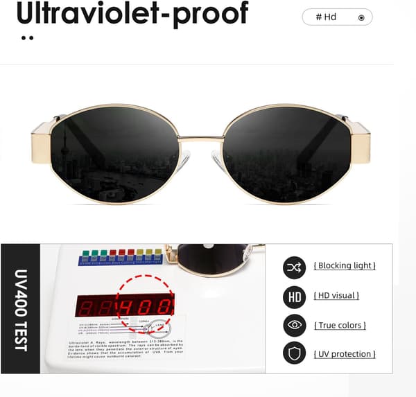 Retro Oval Aurinkolasit Naiset Miehet Muoti Aurinkolasit Klassiset Sävyt