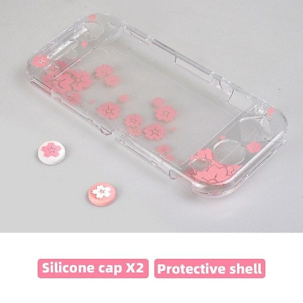 Cat Paw Transparent Protection Cover for Nintendo Switch Lite Console Hard Case for Ns Switch LiteCherry