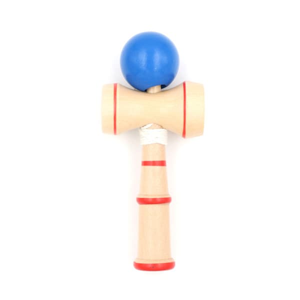 Kid Kendama Ball Tradisjonelt Treleketøy Balanse Ferdighet Utdanning Blå 0 Blue