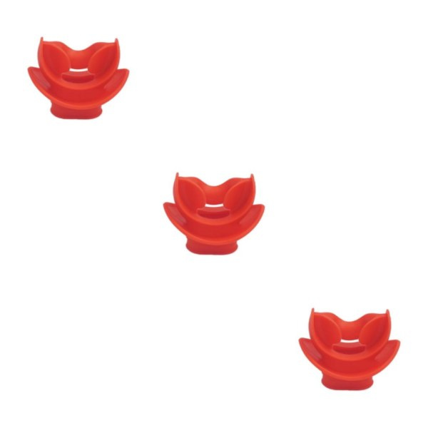 1/2/3/5 sukellusregulaattori ja snorkkeli suukappale punainen 5.1x5cm 3 sarjaa Red 5.1x5cm 3Set