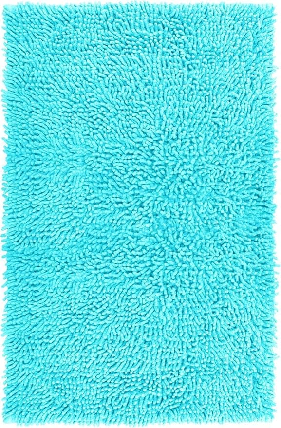 Turkos badrumsmatta, halkfri badrumsmatta (50 x 80 cm)