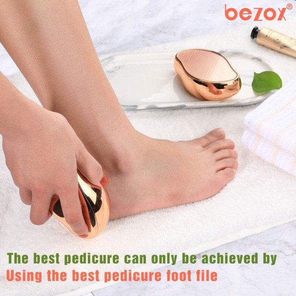Fotbad, hemmasalong - ta effektivt bort förhårdnader och väck mjuka fötter - fint nanoglas skadar inte fötterna, kristallfotfil är lämplig för resor A