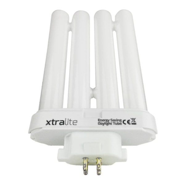 Xtralite 27w dagsljusersättningslampa för högsynsläslampor, 4-stifts Gx10q-4 Quad Tube (6500k) Pack Of 2