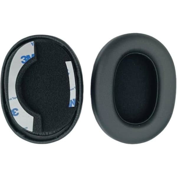 Ørepuder til Jabra Elite 85H headset, udskiftningsørepuder til Jabra Elite 85H headset, blødt læder (sort)