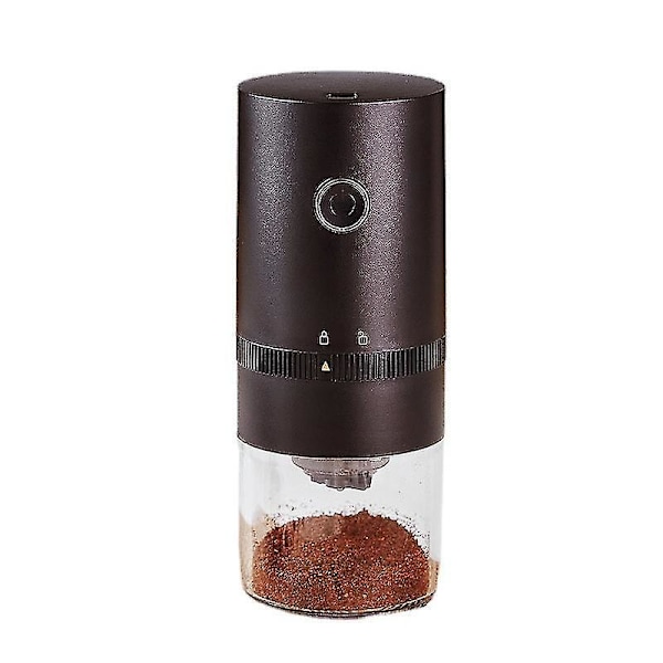 Elektrisk Burr Kvarn Portabel Automatisk Kaffekvarn Konisk Burr Kvarn Black