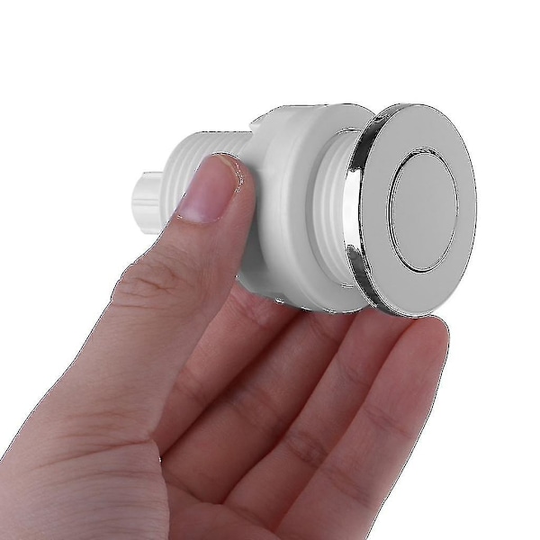 Lufttryck Strömbrytare På Av Tryckknapp För Badkar Avfallskvarn Whirlpool White 32mm