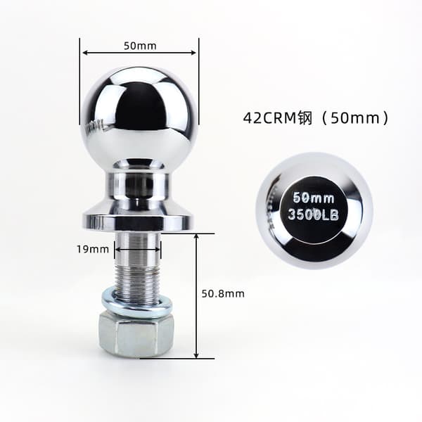 Dragkula 50 mm koppling släpvagnsdel dragkula båtsläpvagnstillbehör - Bra