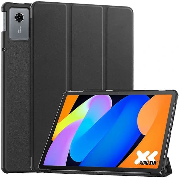 Etui til Lenovo Idea Tab (TB336ZU TB336FU) Xiaoxin Pad 11 2025, Stødsikkert Læderstativ, Tabletbeskyttelse - Sort