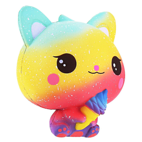 Cat Squeeze Toy i flere farger Rainbow Color
