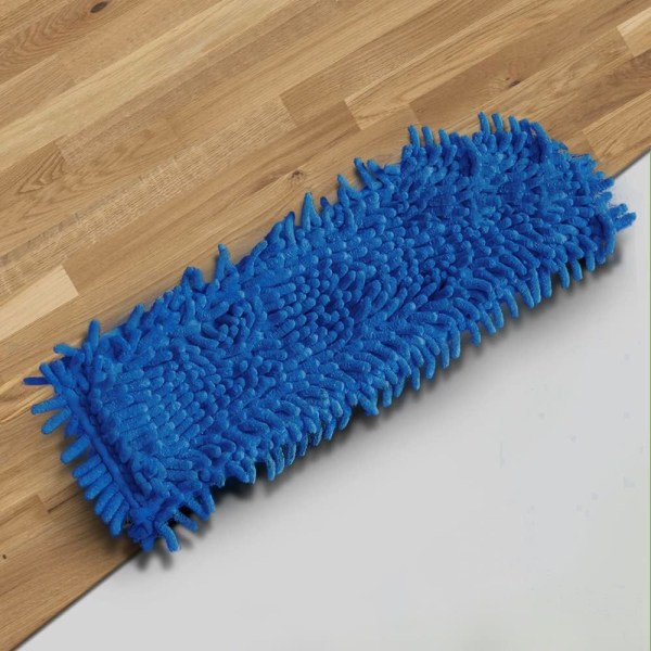 Ultramyk og delikat mopp, ultrafin fiber, egnet for rengjøring av delikate og glatte overflater, 40CM*10CM, blå 3pc