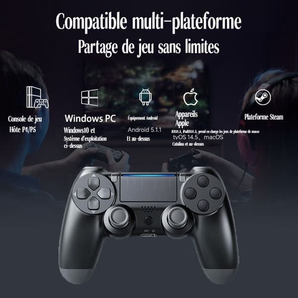Pro Bluetooth-spelkontroll med gyroskop och force feedback för total inlevelse. VIDEO GAME X