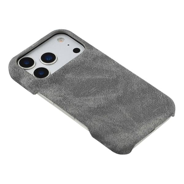 Kompatibel med iPhone 17 Pro Max Magnetiskt Fodral Denimtyg Textur Läder + PC Stötsäkert Telefonfodral-lingling} Mörkgrå Mörkgrå Dark grey Dark Grey